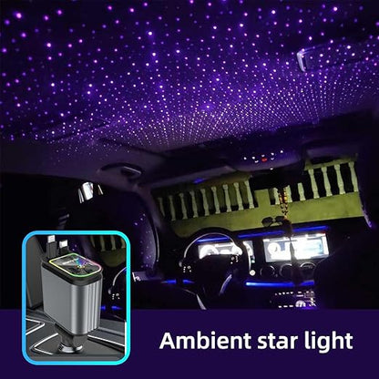 Starry Sky Car Charger 4 in 1 Car Charger Starry Sky Projector Car Mobile Phone Charger