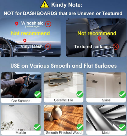 K009 Ultra Vacuum Car Mount,Magnetic Grip, 360° Phone Mount for iPhone & Android Mobile Holder