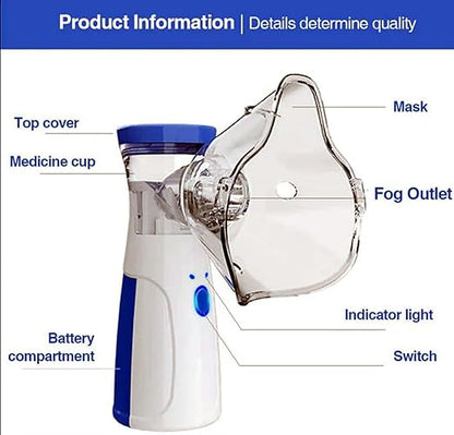 Mini Nebulizer Machine Rechargeable Nebulizer Handheld Mesh Nebulizer For Breathing Problems
