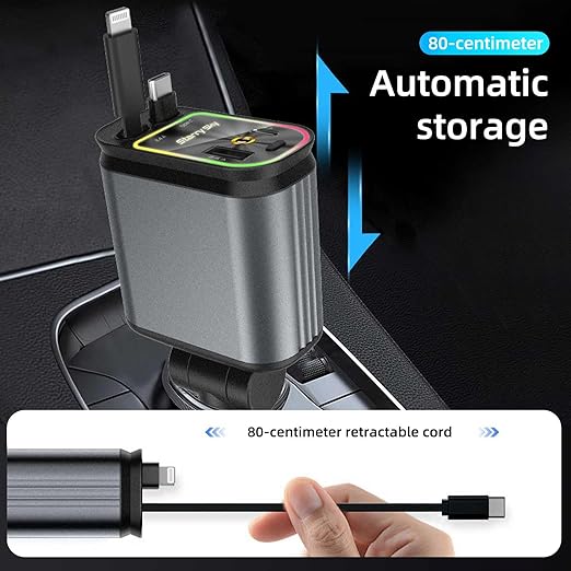 Starry Sky Car Charger 4 in 1 Car Charger Starry Sky Projector Car Mobile Phone Charger