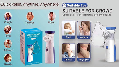 Mini Nebulizer Machine Rechargeable Nebulizer Handheld Mesh Nebulizer For Breathing Problems